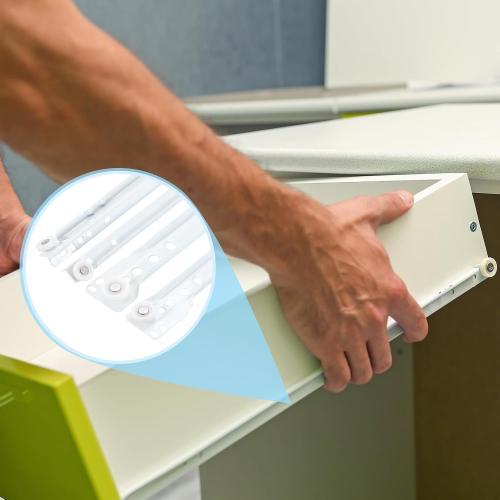 uxcell 2 Pair Drawer Slides, 16 Inch Drawer Slide Heavy Duty Side Bottom Mount Drawer Glides Replacement for Cabinet Dresser Drawers