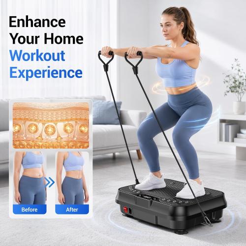 CURSOR FITNESS Vibration Plate with 250 Speed Levels & 350 LB Capacity
