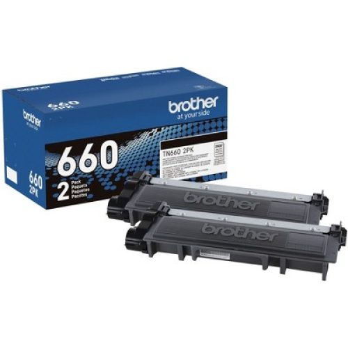Brother High Yield Laser Toner Cartridge - Twin-pack - TN6602PK