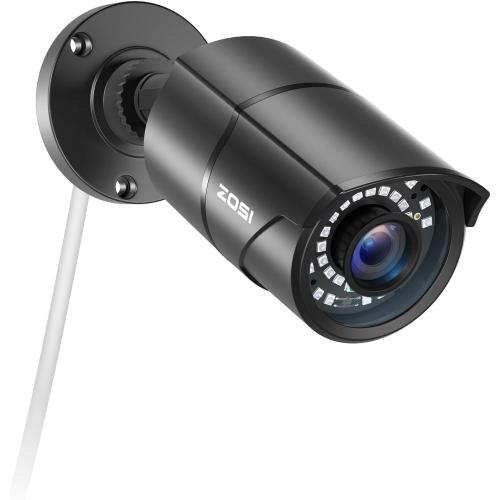 ZOSI 5MP 3K Add-on PoE Camera, Wired Bullet Surveillance IP Camera