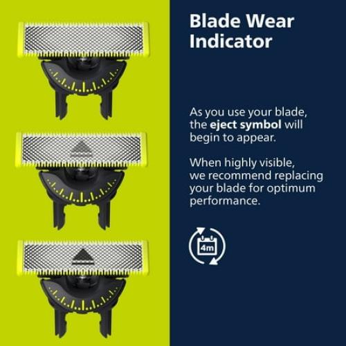 Philips Norelco OneBlade 360 Face Hybrid Electric Trimmer and Shaver, Frustration Free Packaging, QP2724/90
