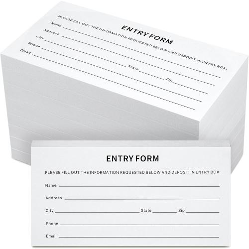 Yeaqee 800 Sheets Raffle Ticket, White