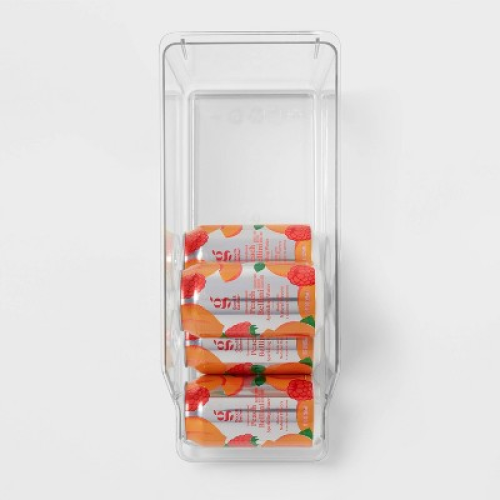 Soda Fridge & Pantry Organizer Clear - Brightroom™: PETG Kitchen Storage, Refrigerator & Cabinet Bin
