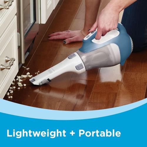 Black Decker, Dustbuster AdvancedClean Handheld Vacuum Cordless, Compact Home and Car Vacuum with Crevice Tool, Rotating Nozzle and Charging Station