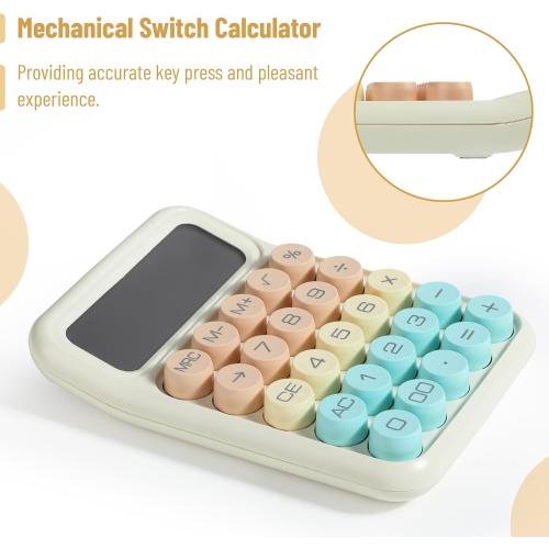 Mr. Pen- Mechanical Switch Calculator, 12 Digit Large LCD Display