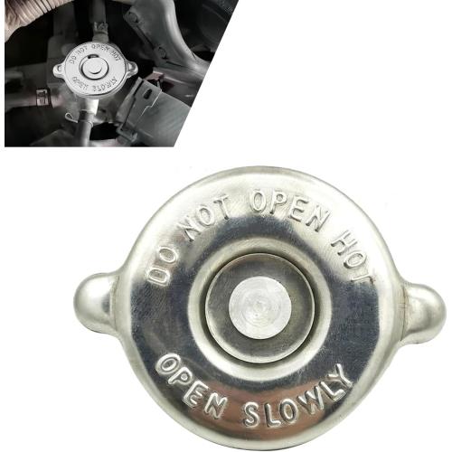 Car Radiator Cap, Metal Scratch-resistant Rust-proof Radiator Protective Cover, T16 T18 Leak-proof Vehicle Water Tank Seal Tool, Universal for Most Vehicles (Silver)