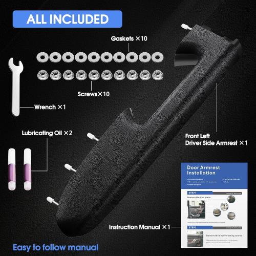 22818465 Driver Side Door Armrest Repair Kit Fit for Chey Silverado 10-14