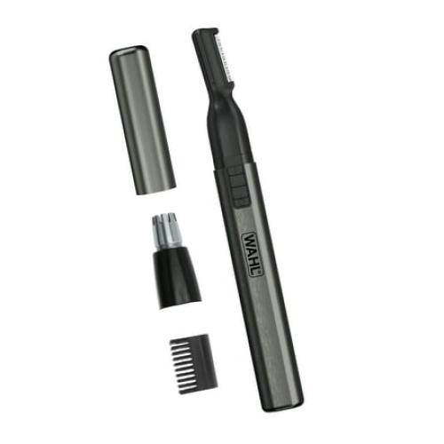 Wahl Micro Groomsman AAA 2-in-1 Detail Trimmer for Men, Satin Nickel-Black, #5640-600