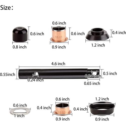 10L0L Golf Cart Steering Knuckle Kingpin and Bushing Kit for Yamaha G2/G8/G9/G14/G16/G19/G20 ,OEM:J55-F3516-00 90384-15826 90201-156J2 J38-23527-00