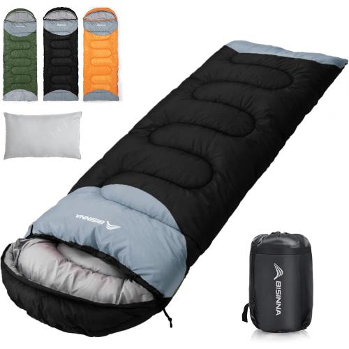 0 Degree Winter Sleeping Bags(480GSM) for Adults with Pillow