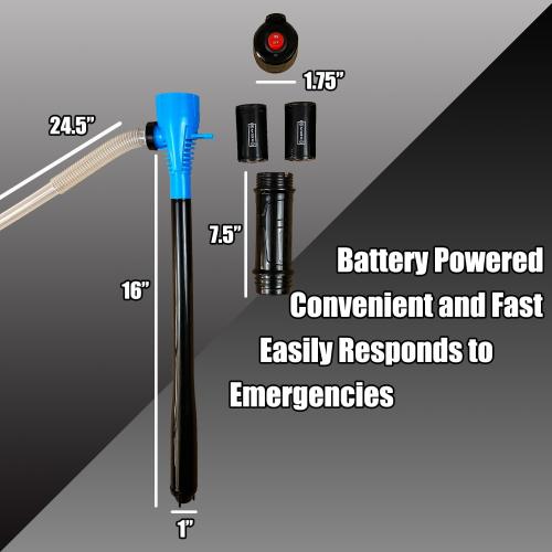 KJE Portable Battery Powered Operated Liquid Transfer Pump, 2.2 Gallons Per Minute, Multi-Function Electric Siphon Pump For Gasoline Diesel Water Fuel