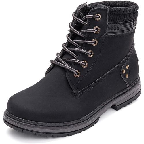 Size 8 Athlefit Women's Lace-Up Work Hiking Combat Ankle Boots