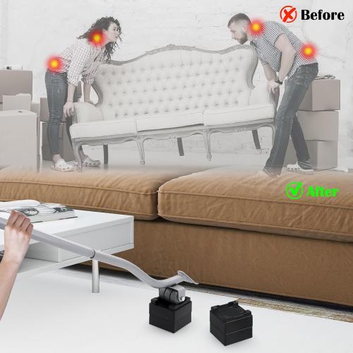 22 Furniture Lifter Tool, Appliance Metal Lifter for Heavy Furniture Grey