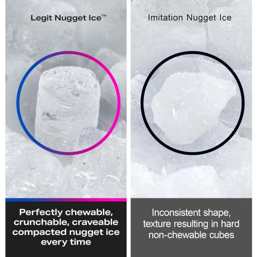 GE Profile Opal 2.0 Ultra Nugget Ice Maker with Side Tank and Scale Inhibiting Filter, Scoop Included, 38 lbs in 24 Hours, Pellet Ice Machine with WiFi & Smart Connected, Stainless Steel