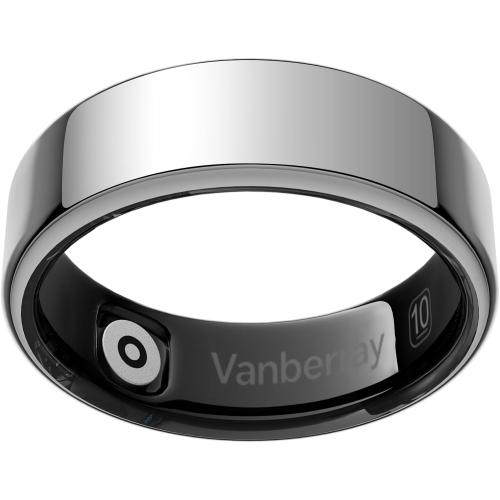2026 Smart Ring For Women & Men, Sleep Health Fitness Tracker, Silver 8