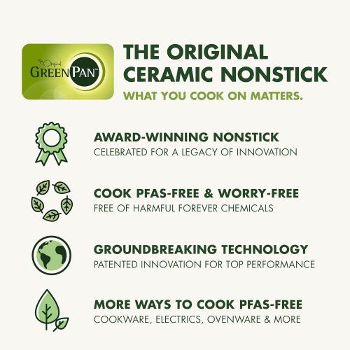 GreenPan Advanced 10.5”x 20” Electric Griddle with Warming Drawer, Healthy Ceramic Nonstick PFAS-Free Coating, Temperature Control, Easy and Versatile Countertop Meals, Dishwasher Safe, Graphite