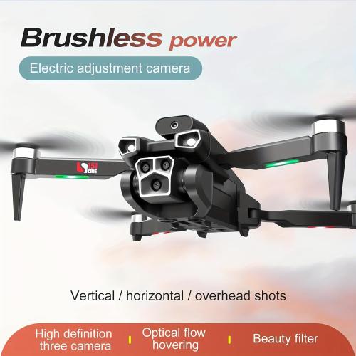S151 Drone with Camera, Electrically Adjustable Three Camera, Built-In Optical Flow Positioning, Four-Sided Obstacle Avoidance, Suitable For Beginners, Christmas, Halloween, And Thanksgiving Gifts