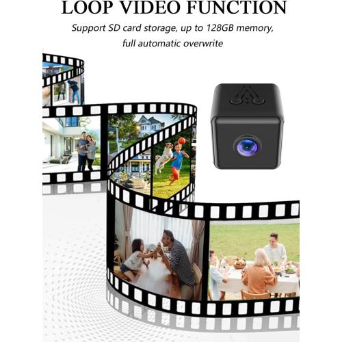 Spy Camera Hidden Camera WiFi,HD1080P Mini Wireless Camera, Small Motion Detection Camera, Night Vision Cameras for Home Security with App
