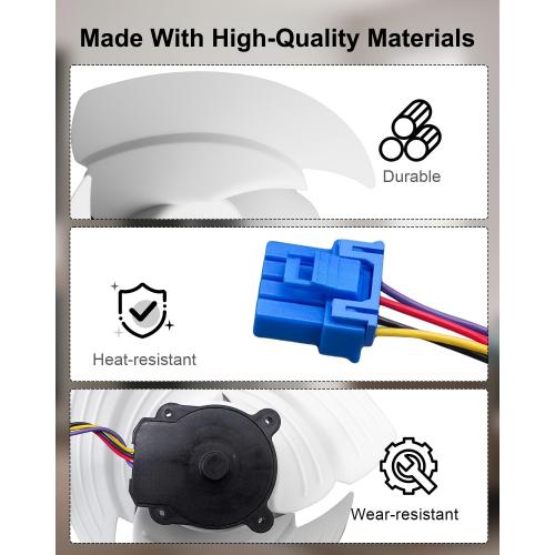 Refrigerator Condenser Fan Motor with Blade Fit for LG Replace EAU63103301