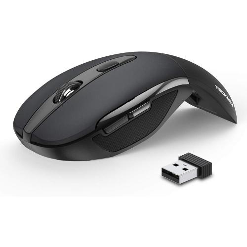 TECKNET Folding Wireless Mouse, 2.4G Travel Mouse, 3 Adjustable DPI