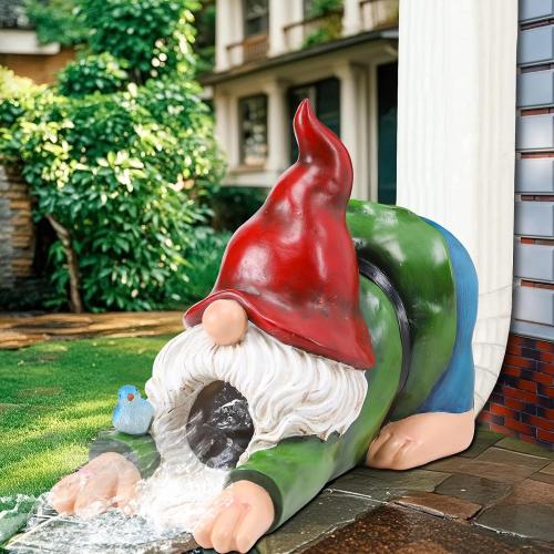 Gnome Gutter Downspout Extensions, Gutter Downspout Decorative Garden Decor