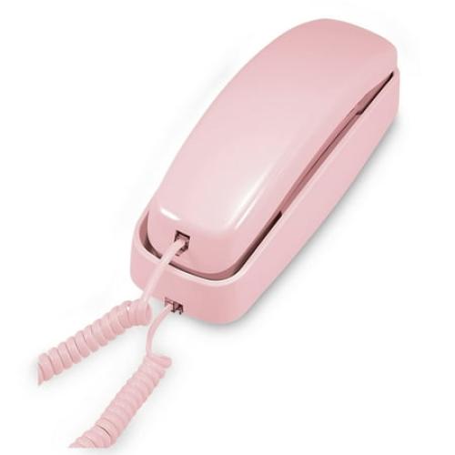 AT&T TRIMLINE 210 Corded Home Phone, No AC Power Required, Improved Easy-wall-mount, Lighted Big Button Keypad, 13 SpeedDial Keys, Last Number Redial, Mute, Flash, Volume Control, Princess Phone,