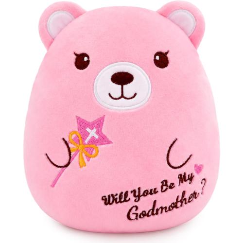 Godmother Proposal Gift Teddy Bear Plush - Will You Be My Godmother