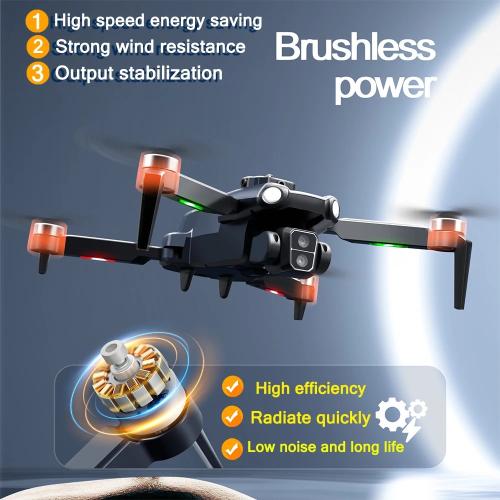 2024 S119 Mini Drone 4K Dual Camera WIFI Intelligent Obstacle Avoidance FPV Brushless Motor Optical Flow Position RC Quadcopter