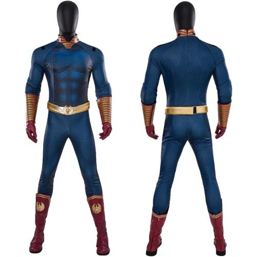 Mens Homelander Cosplay Costume, Homelander Luxury Battle New Uniform Bodysuit with Cloak