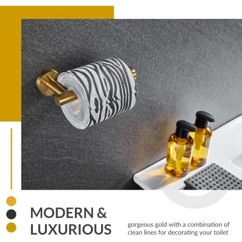 APLusee Toilet Paper Holder, Brushed Dark Gold, 304 Stainless Steel