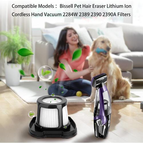 4-Pack Handheld Vacuums 2390A Replacement Filter for Bissell Hand Vacuum