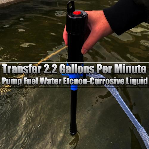 KJE Portable Battery Powered Operated Liquid Transfer Pump, 2.2 Gallons Per Minute, Multi-Function Electric Siphon Pump For Gasoline Diesel Water Fuel
