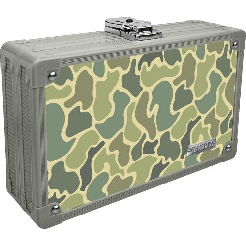 Vaultz Locking Pencil Box, Camo Design, Key Lock, Mesh Pocket