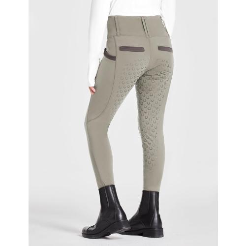 Size Small Khaki FitsT4 Sports Girls Riding Pants Full Seat High Waist Equestrian Breeches
