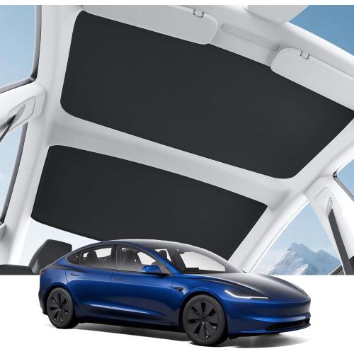 Motrobe for Tesla Model 3 Highland Roof Sunshade 2024-2026 No Gap Sag-Free