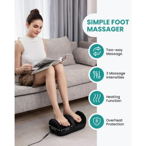 Nekteck Shiatsu Foot Massager with Heat, Lightweight and Compact