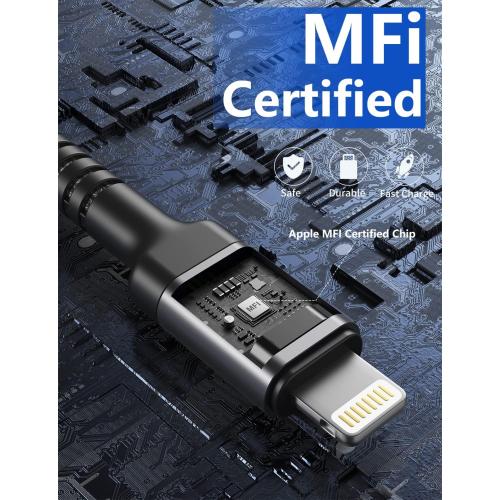 iPhone Charger Cable 2Pack 6FT, Lightning Cable [Apple MFi Certified]