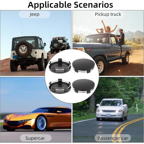 4 PCS Car Wheel Center Caps for Kia Sportage Hybrid 2026, ABS Rust-Proof Hub Caps, Snap-in Anti-Falling Deco Vehicle Rim Hub Caps, OD 60mm