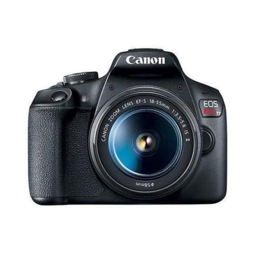 Canon EOS Rebel T7 DSLR Camera EF-S 18-55mm f/3.5-5.6 IS II Lens Kit 24.1 Megapixel CMOS (APS-C) Sensor Full HD Videos Built-in Wi-Fi Beginner Photographers Digital Camera Black
