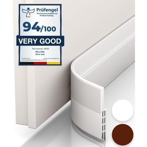 Vellure® Door Draft Stopper for Bottom of Door - Premium Door Sweep for Bottom of Door/Weather Stripping Door Seal (Save Energy – installs Quickly and Easily) Door Strip Ideal for