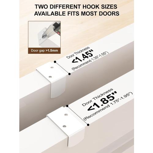 Delamu 9-Tier Over the Door Pantry Organizer, Adjustable Pantry Door Organizers and Storage, Metal Hanging Basket Wall Spice Rack Seasoning Organizer, Door Organizer Kitchen Bedroom Bathroom,12White