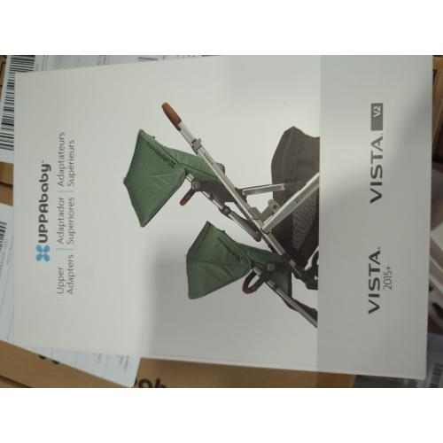 UPPAbaby Upper Adapter for Vista, Vista V2, and Vista V3 Strollers/ Compatible with Bassinet, Toddler Seat, Aria, Mesa V2, or Mesa Max Infant Car Seats / Quick   Secure Attachment / 1 Set