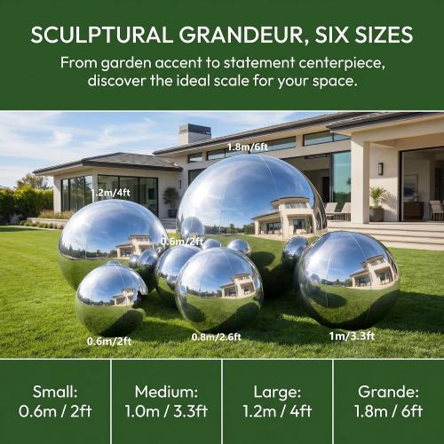 6PCS Inflatable Mirror Ball PVC Airtight Big Shiny Balls Inflatable Large Hanging&Standing Disco Ball Silver & Gold & Iridescent Giant Mirror Ball for Party & Wedding & Event Decoration