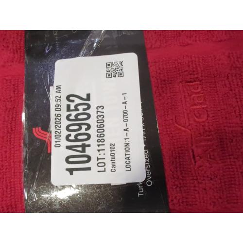 2pk All-Clad Solid Kitchen Towel: Highly Absorbent, Super Soft Long Lasting - 100% Cotton, 17x30 Tea Towel for Cleaning & Drying Dishes, Pans, Glassware, or Countertops, , Chili
