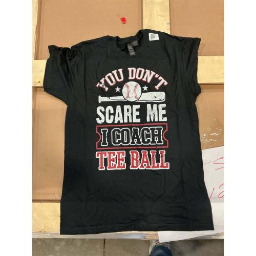 MEDIUM Funny Teeball Coach You Don't Scare Me Teeball Gift T-Shirt T-Shirt