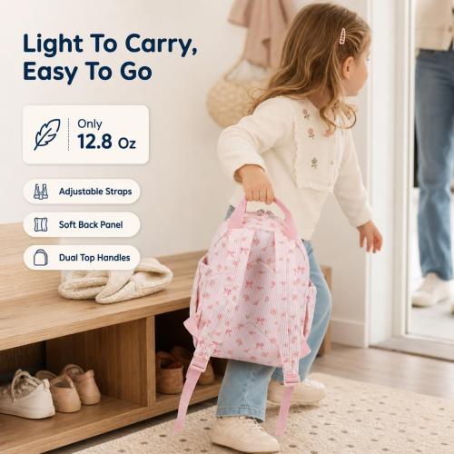Bluboon Toddler Backpack for Girls Boys 2-4 Cute 12 Preschool Kindergarten Backpacks Kids Daycare Bags School Travel