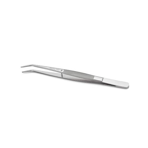 Stainless Steel Tweezers, with Curved Serrated Tip Multipurpose Sewing Machine Tweezers Forceps for Craft Repairing (2 Pcs set)