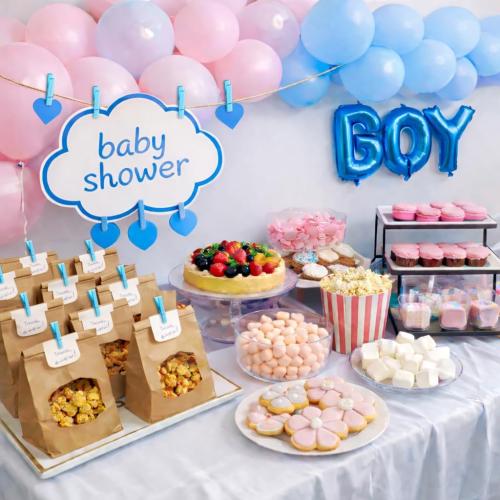 Mini Clothespins for Baby Shower Games Boy Blue Clothes Pins 1.4 Inch