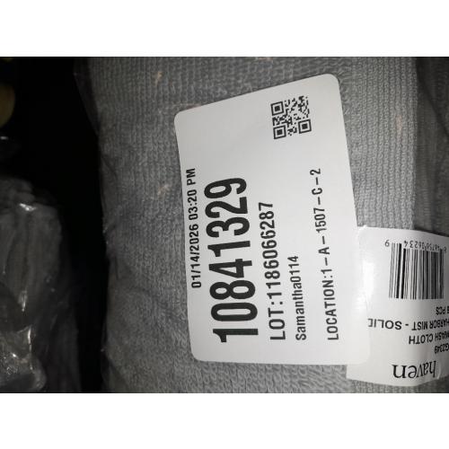 Haven Organic Cotton Terry Washcloth in Harbor Mist Grey 3 pack