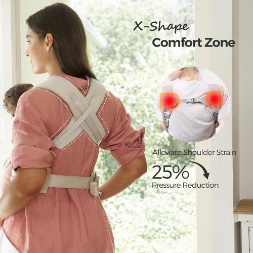 Momcozy Newborn Carrier WeeSnug- Lightweight and Cozy Comfort for 7-25 lbs